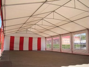 Pártystany-Jičín s.r.o. Party stan 5x8m - PVC Premium Ohňovzdorný Farba: Zelenobiela