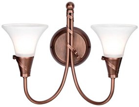 Elstead EM2-COPPER - Nástenné svietidlo EMILY 2xE14/40W/230V