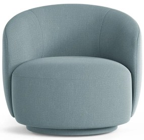 Svetlomodré otočné kreslo Letizia – Micadoni