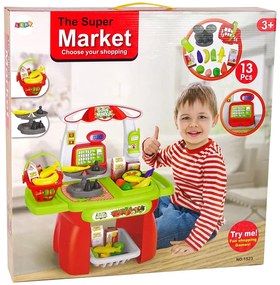 Lean Toys Detský mini supermarket s príslušenstvom
