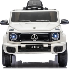 LEAN CARS Akumulátorové vozidlo Mercedes G 4x4 24 V 2580, biele