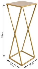 Stojan na kvetiny 70x24 zlatá