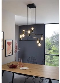Eglo 98909 - Luster na lanku MEZZANA 8xE27/40W/230V