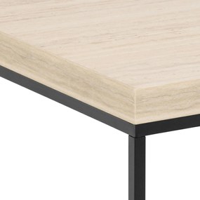 Actona Konferenčný stolík Barossa 40 - béžový mramor / čierna