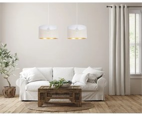 Luster na lanku ALDO 2xE27/60W/230V biela
