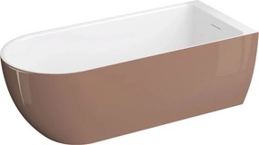 Polimat Akrylátová voľne stojaca vaňa k stene Murena 170x75 POLIMAT-Rozmery: 170x75, POLIMAT-Farba vane: Biela / grafit lesk