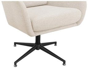 Biele zamatové kreslo ušiak Vanessa – Støraa