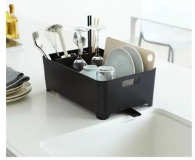 Čierny odkvapkávač na riad YAMAZAKI Tower