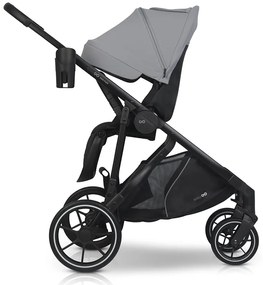 Súrodenecký kočík EasyGo Duoflex Cloudy Gray 2 športové časti