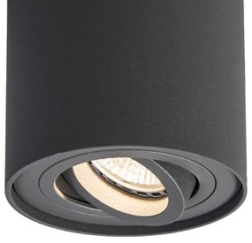 Inteligentný prisadený reflektor tmavosivý naklápací vrátane WiFi GU10 - Rondoo Up