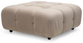 Modulový taburet Fluf Big 96 cm samet světle béžový