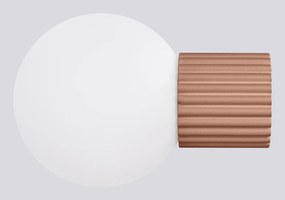 Svetlohnedé nástenné svietidlo ø 12 cm Orbital – Sollux