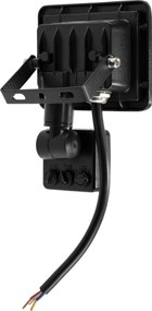 LED reflektor 10W 900lm so senzorom pohybu, súmrakový reflektor IP65