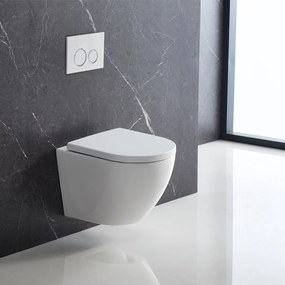Mereo Mereo, WC závesné kapotované, Smart Flush RIMLESS, 495x360x370, keramické, vr. sedátka CSS115SN, MER-VSD82T2