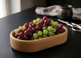 AMADEA Drevená miska ovál, masívne drevo, rozmer 22x12x4, 5 cm