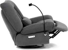 Polohovacie kreslo sivé, elektrické TV-7089 GREY2