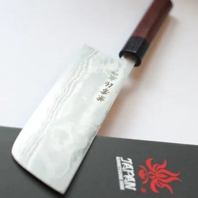 nůž Nakiri 165mm Kanetsune Blue Steel "Zen-Bokashi"-series