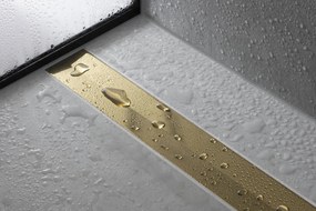 Hansgrohe RainDrain Flex, vrchná sada sprchového žľabu 700, skracovateľný, pre inštaláciu voľne na plochu, kartáčovaný bronz, HAN-56043140