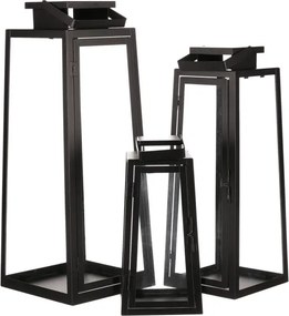 Set troch lampášov čierny LUC302 (3 ks)