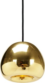 Tom Dixon Void mini závesná lampa Ø 15,5 cm mosadz