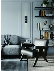 Nástenné svietidlo BAMBOO 2xGU10/10W/230V čierna