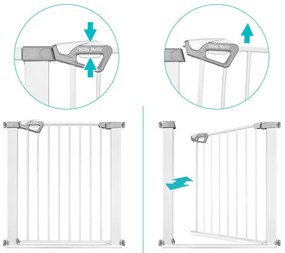 Bezpečnostná zábrana GUARDY na schody, biela