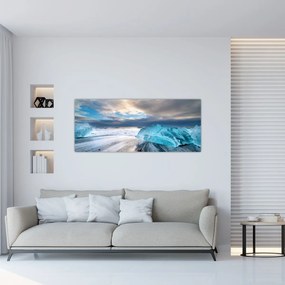 Obraz - Diamantová pláž (120x50 cm)