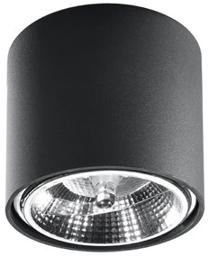 Sollux Lighting Stropné svietidlo TIUBE čierne