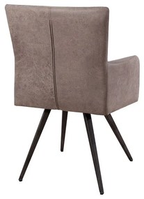 Dizajnová stolička Malik vintage taupe
