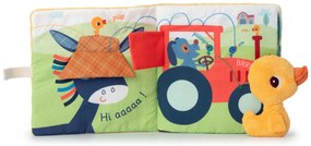 Lilliputiens - textilná knižka - Káčer Gaspard na farme