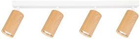 Brilagi - Bodové svietidlo SELE 4xGU10/30W/230V biela/dekor duba