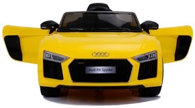 LEAN CARS Elektrické autíčko Audi R8 JJ2198 - žlté - 2x45W - 2x6V7Ah - 2022