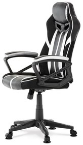 BONTEC Herné kreslo, hojdací mechanizmus, strieborná ekokoža, KA-Y341 SIL Farba: Strieborná