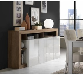 Komoda LENOR biela/dub