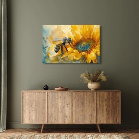 Obraz - Včielka, akvarel (90x60 cm)