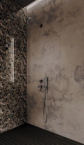 Deante Silia Hexa, podomietková sprchová súprava, brúsená oceľ, DEA-NHS_F9XK