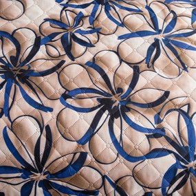 Prehoz na posteľ FLORVINA béžový Rozmer: 220 x 240 cm
