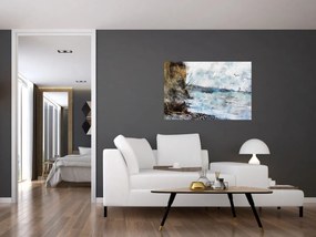 Obraz - Útes, akvarel (90x60 cm)