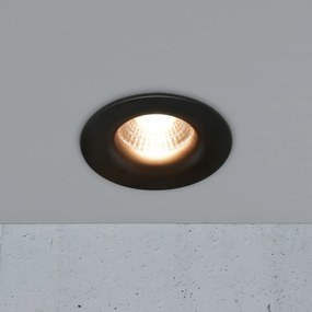 NORDLUX LED vstavané osvetlenie STARKE, 6,1W, teplá biela, 8,8cm, okrúhle, čierne