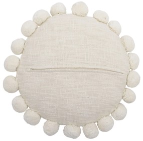 Bloomingville Okrúhly vyšívaný vankúš Agnes Ø 40 cm