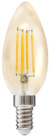 DekorStyle LED žiarovka Flame Straight 2W E14