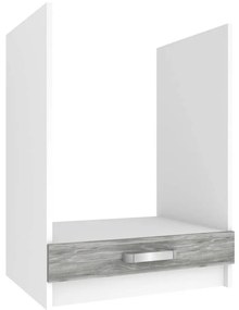 Kuchynská skrinka Belini spodná pre vstavanú rúru 60 cm šedý antracit Glamour Wood bez pracovnej dosky  TOR SDP60/0/WT/GW/0/U