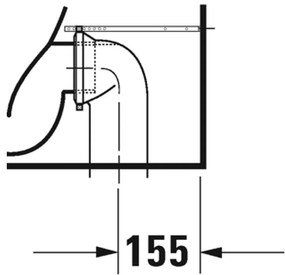 Duravit D-Neo - Stojace WC Kombi Duravit Rimless® 650x370 mm, biela 2002090000