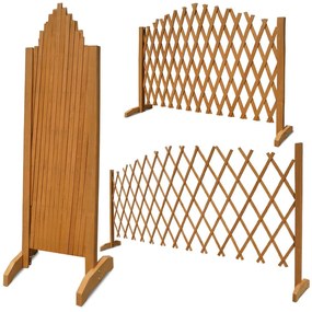 Gardebruk Drevená mriežka ROSEMARY na kvety, 200x107cm, prírodná hnedá