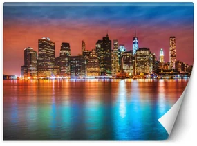 Gario Fototapeta Manhattan v noci Materiál: Vliesová, Rozmery: 350 x 245 cm