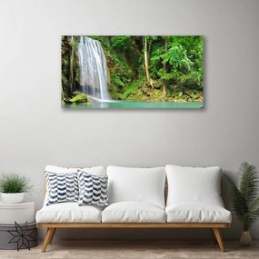 Obraz Canvas Vodopád les príroda 140x70 cm