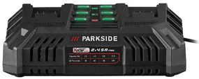 Parkside®  Aku ručná kotúčová píla Pphksa 40-Li A1 + Dvojitá nabíjačka na akumulátor 20 V/4,5 A + Akumulátor 20 V/4 Ah, 2 kusy  (800011514)