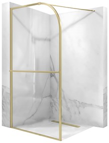 Rea Sky, Walk-in sprchová zástena 120x200 cm, zlatá matná, KPL-K4331