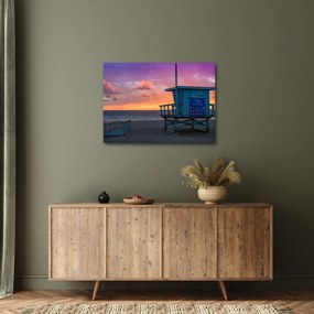 Obraz z pláže Santa Monica (70x50 cm)