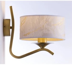 Jupiter 2111 - Nástenné svietidlo KASZMIR 1xE27/15W/230V biela/zlatá/mramorový dekor